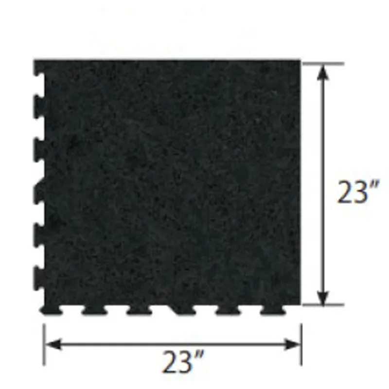 Ecore Athletic | Basic Fit - Interlocking Tile - Basic Black