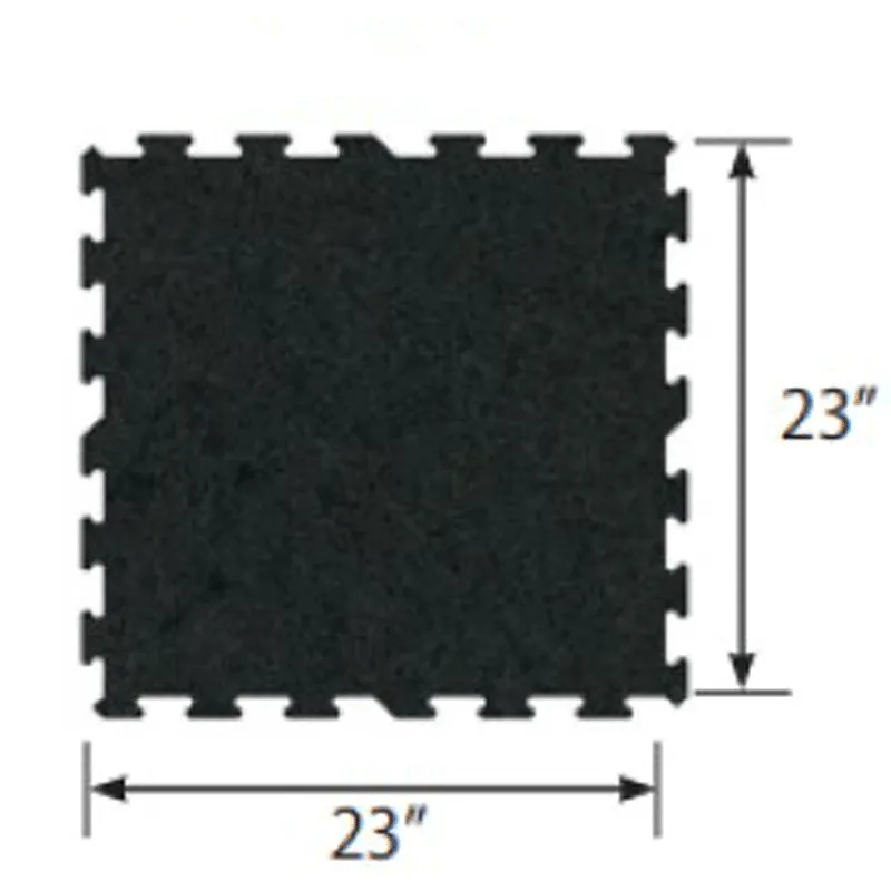 Ecore Athletic | Basic Fit - Interlocking Tile - Basic Black