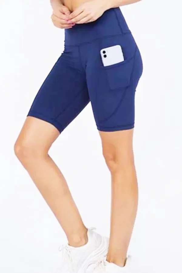 Elite Biker Shorts - Navy Blue