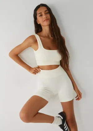 Ensemble Biker - FitBasic - Blanc - Vente Finale