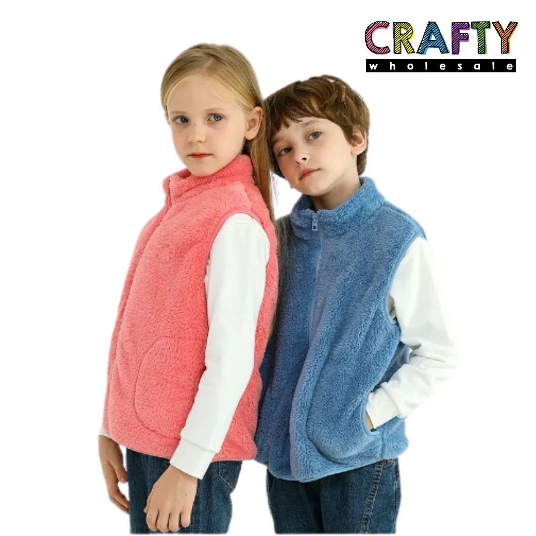 Fluffy Gilet Body Warmer - Grey