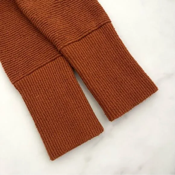 Free Pople Ottoman Slouchy Tunic in Siena Sz XS oversized knit pullover tan Y2K