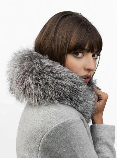 Genuine Fox Fur Versatile Headband & Scarf