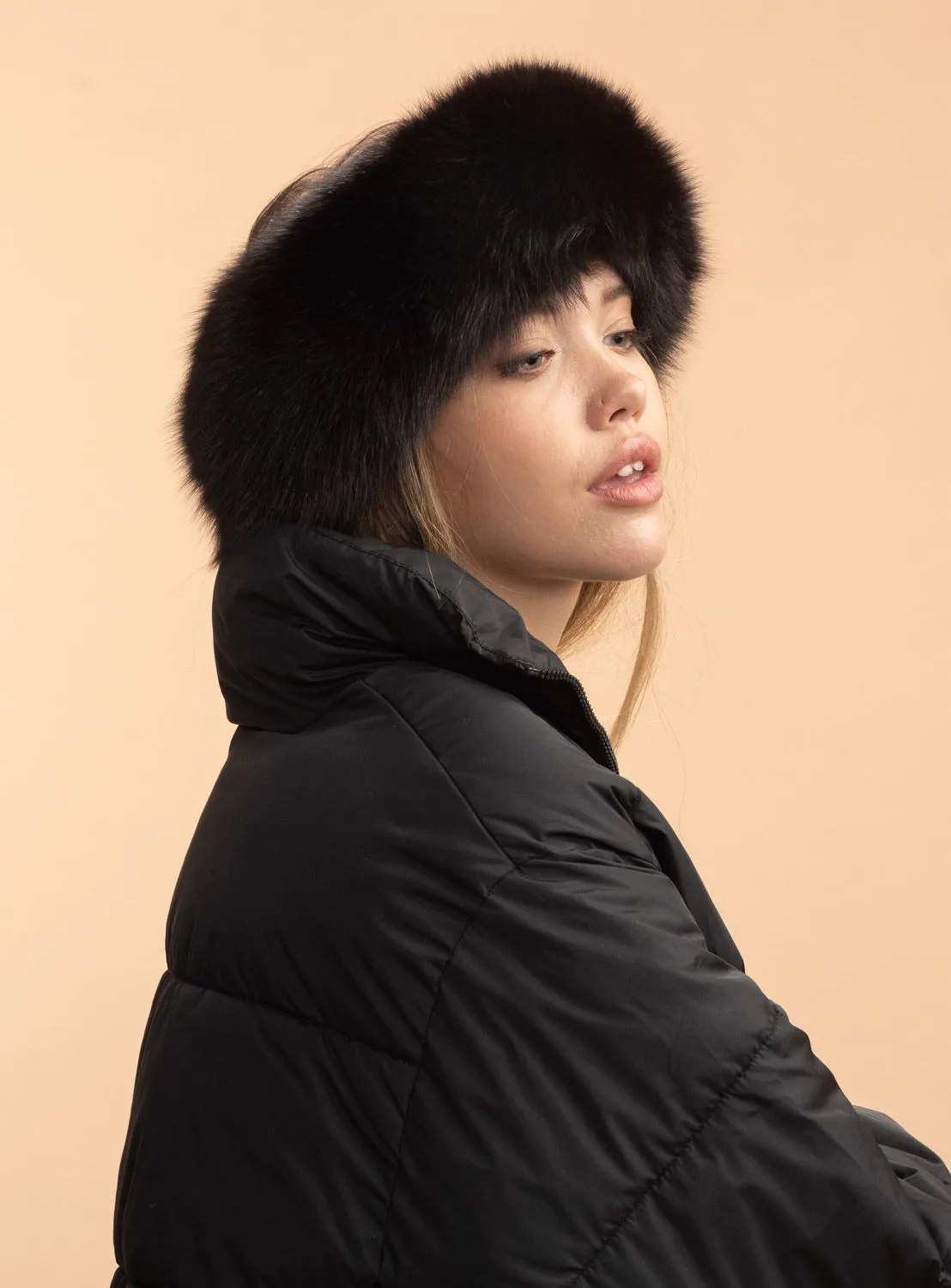 Genuine Fox Fur Versatile Headband & Scarf