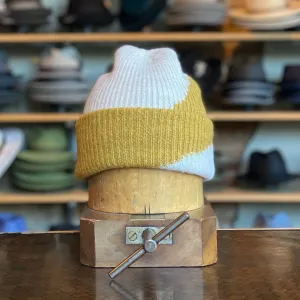 Geometric Two-Tone Beanie