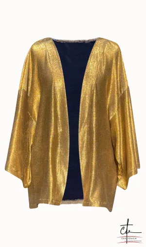 Gold Tunic Length Kimono