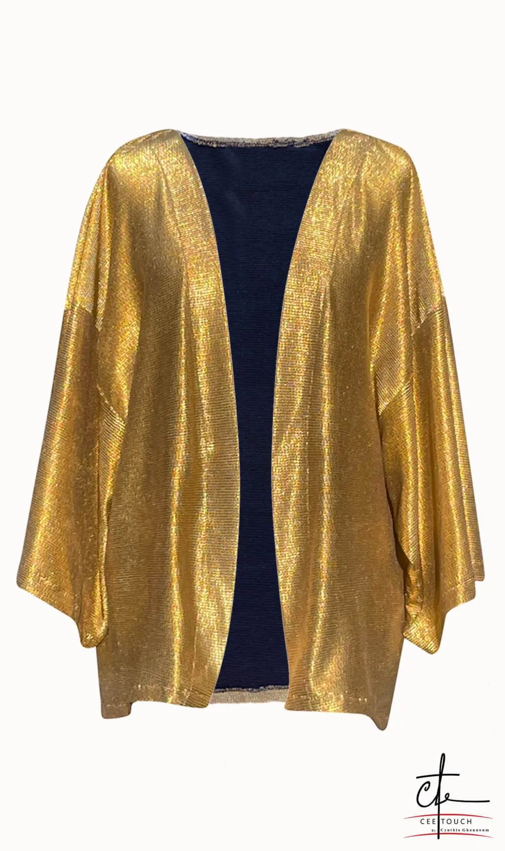 Gold Tunic Length Kimono