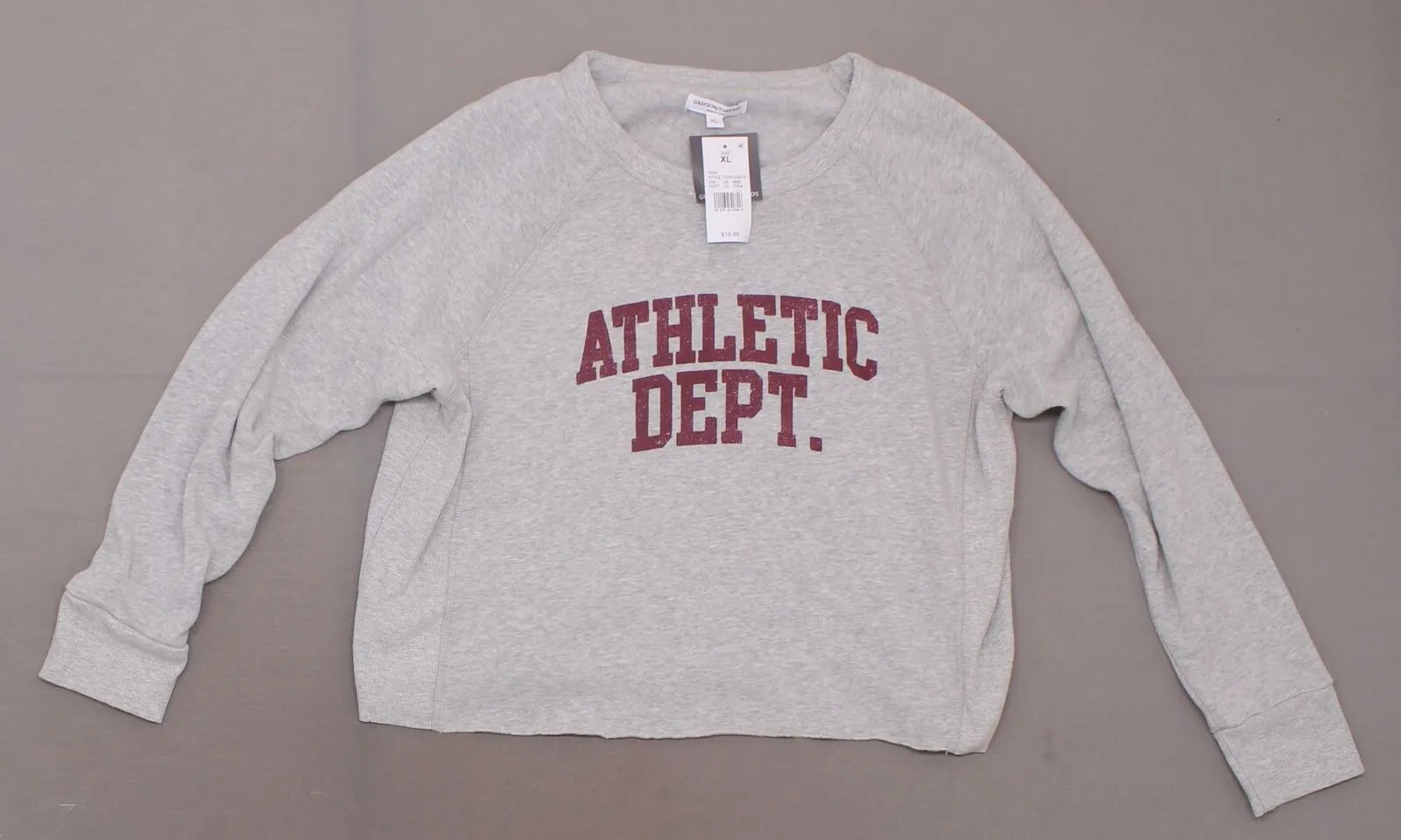 Grayson/Threads Women's Athletic Dept Long Sleeve Cropped Graphic Sweatshirt