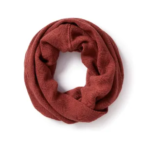 Handwoven Burgundy Infinity Scarf