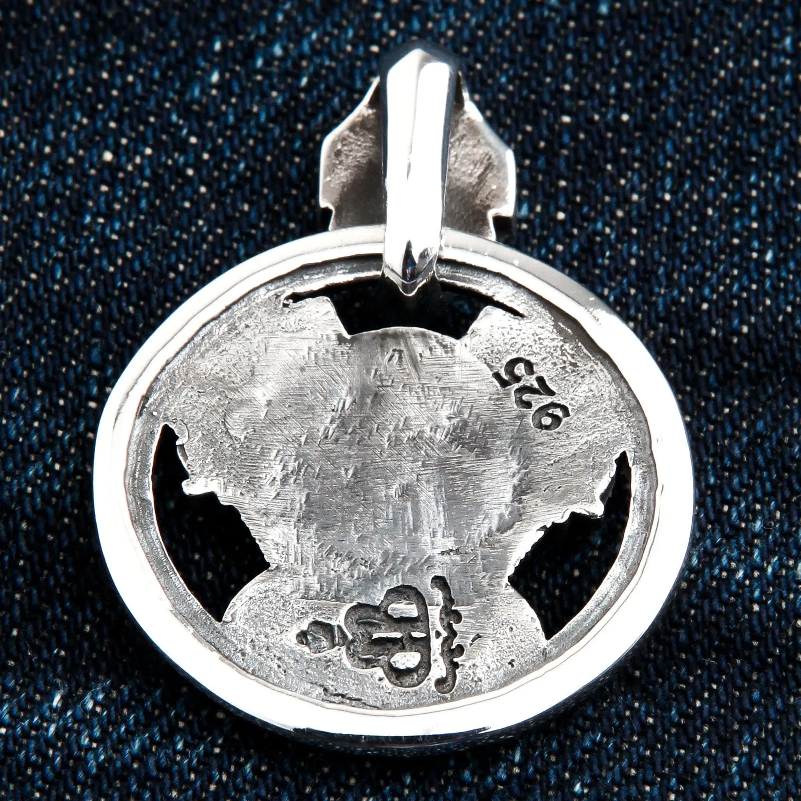 Harley Chopper Engine Sterling Silver Biker Pendant