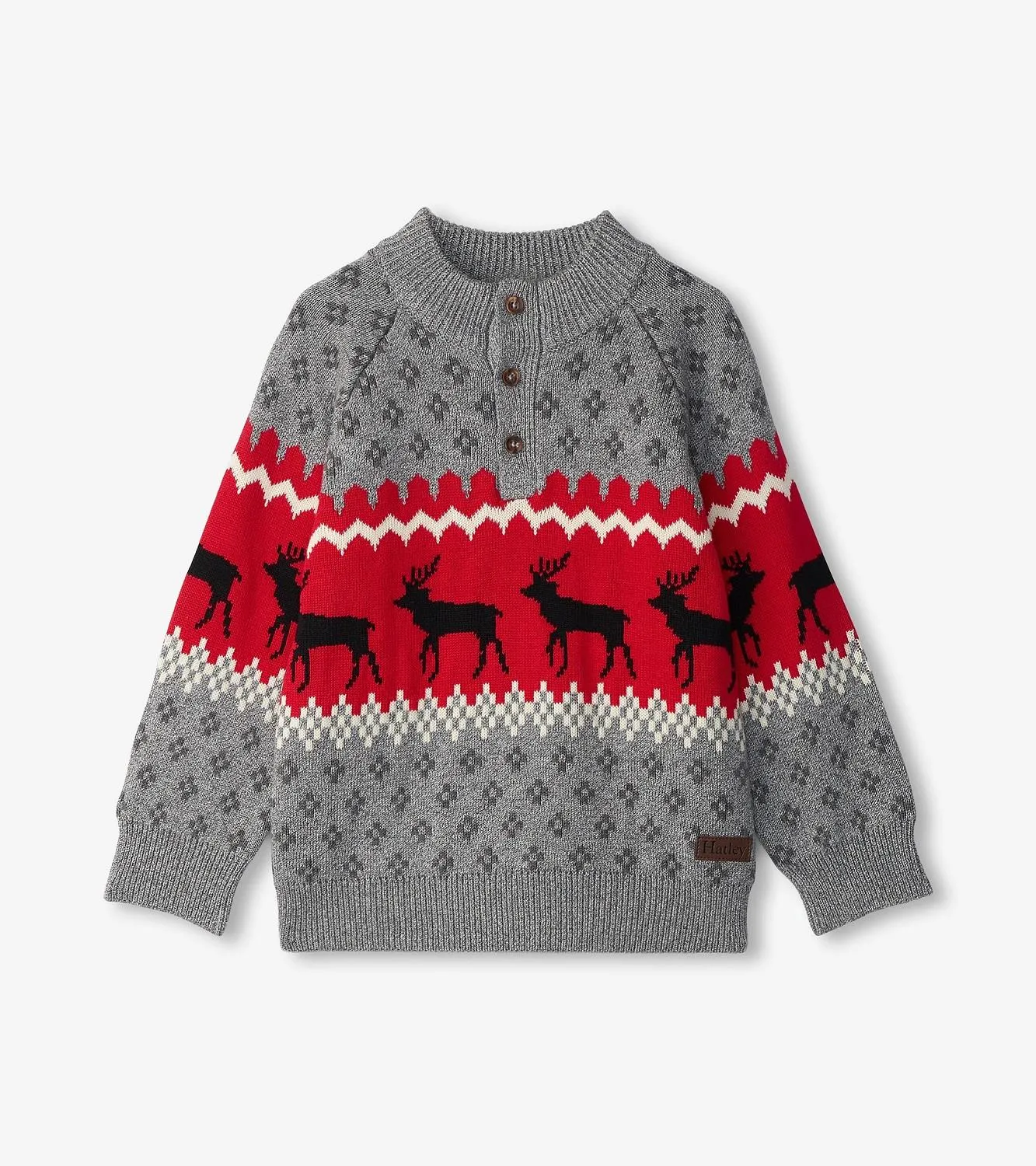 Hatley Winter Elks Mockneck Sweater
