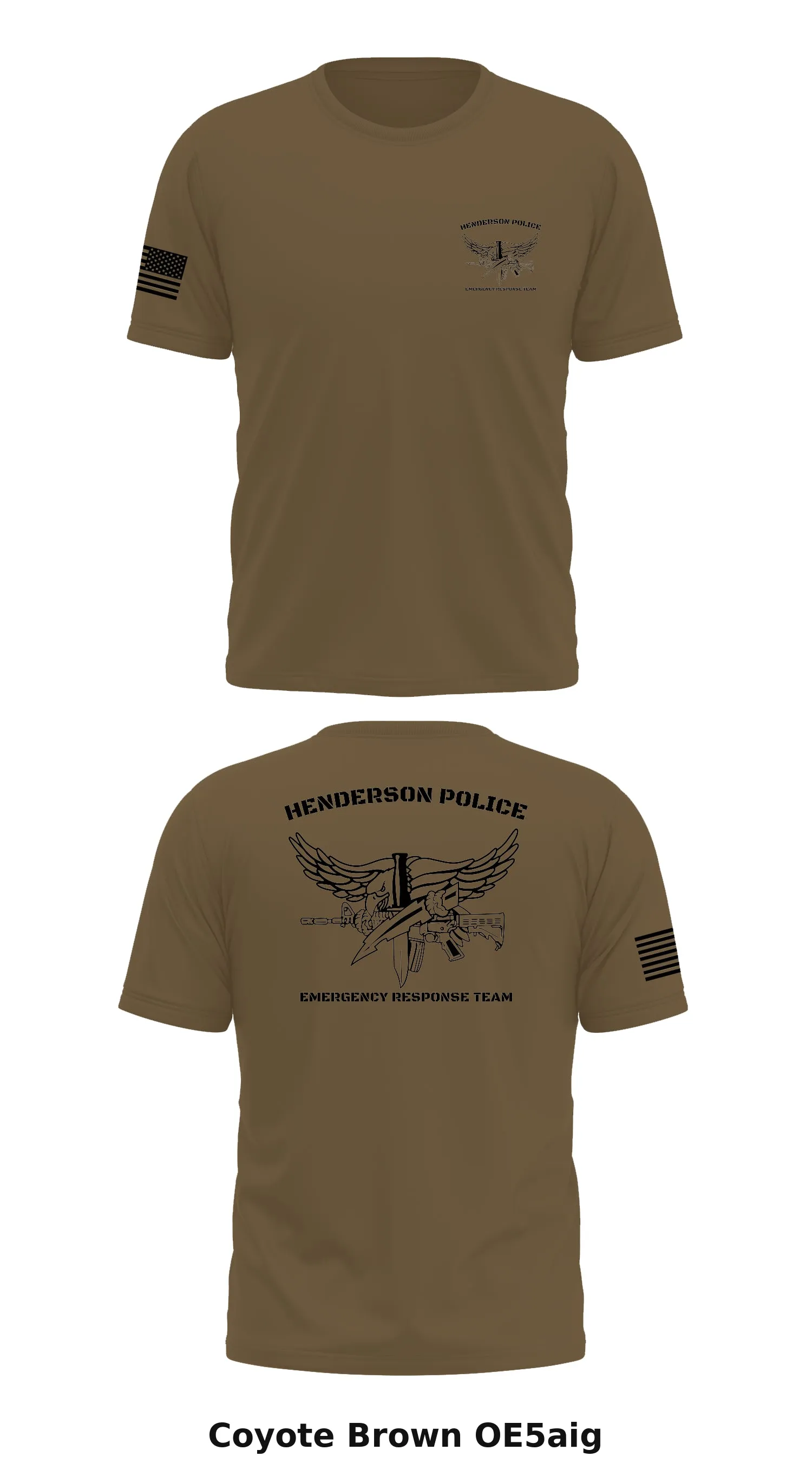 Henderson Police Emergency Response Team  Store 1 Core Men's SS Performance Tee - OE5aig