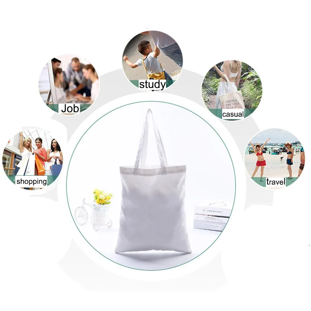 High Heels White Canvas Bag B