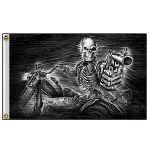Hot Leathers FGA1075 Assassin Rider Flag 3’X5’ 3 Foot x 5 Foot