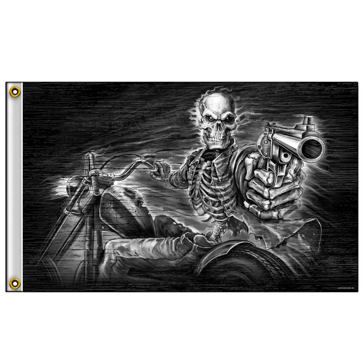 Hot Leathers FGA1075 Assassin Rider Flag 3’X5’ 3 Foot x 5 Foot