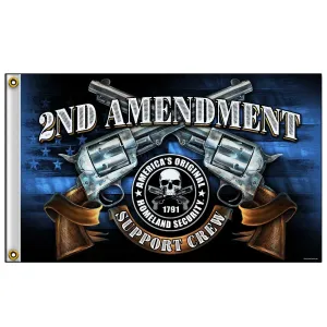 Hot Leathers FGA1077 Crossed Pistols Flag 3’X5’ 3 Foot x 5 Foot