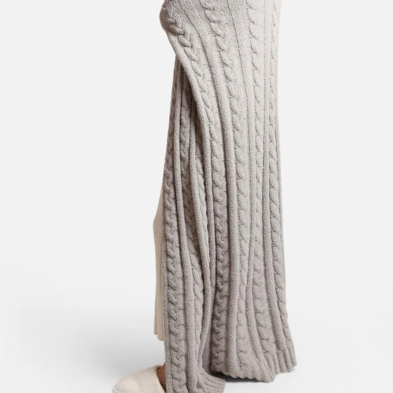 In My Feels Throw Blanket - Light Grey