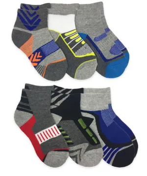 Jefferies 6pk Performance Sport Quarter Socks