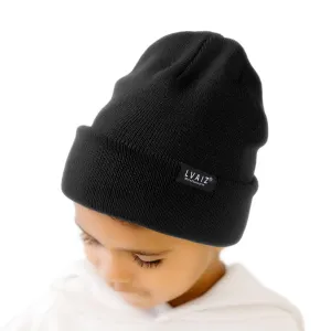 Kids Satin Lined Cuffed Beanie Toddler Warm Winter Hat