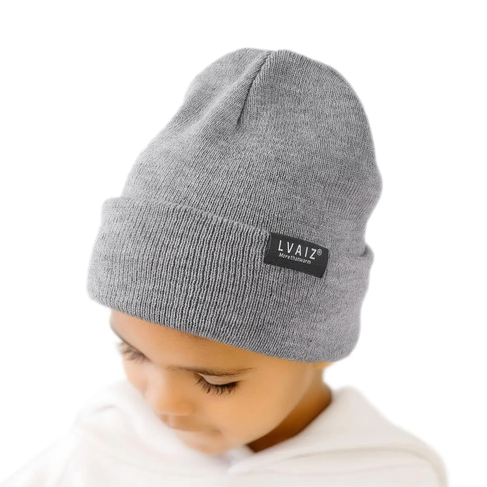 Kids Satin Lined Cuffed Beanie Toddler Warm Winter Hat