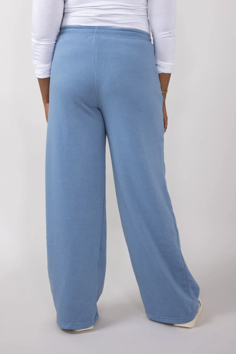 Knit Lounge Pants for Women in Gray Blue | DZ24E895-GRAYBLUE