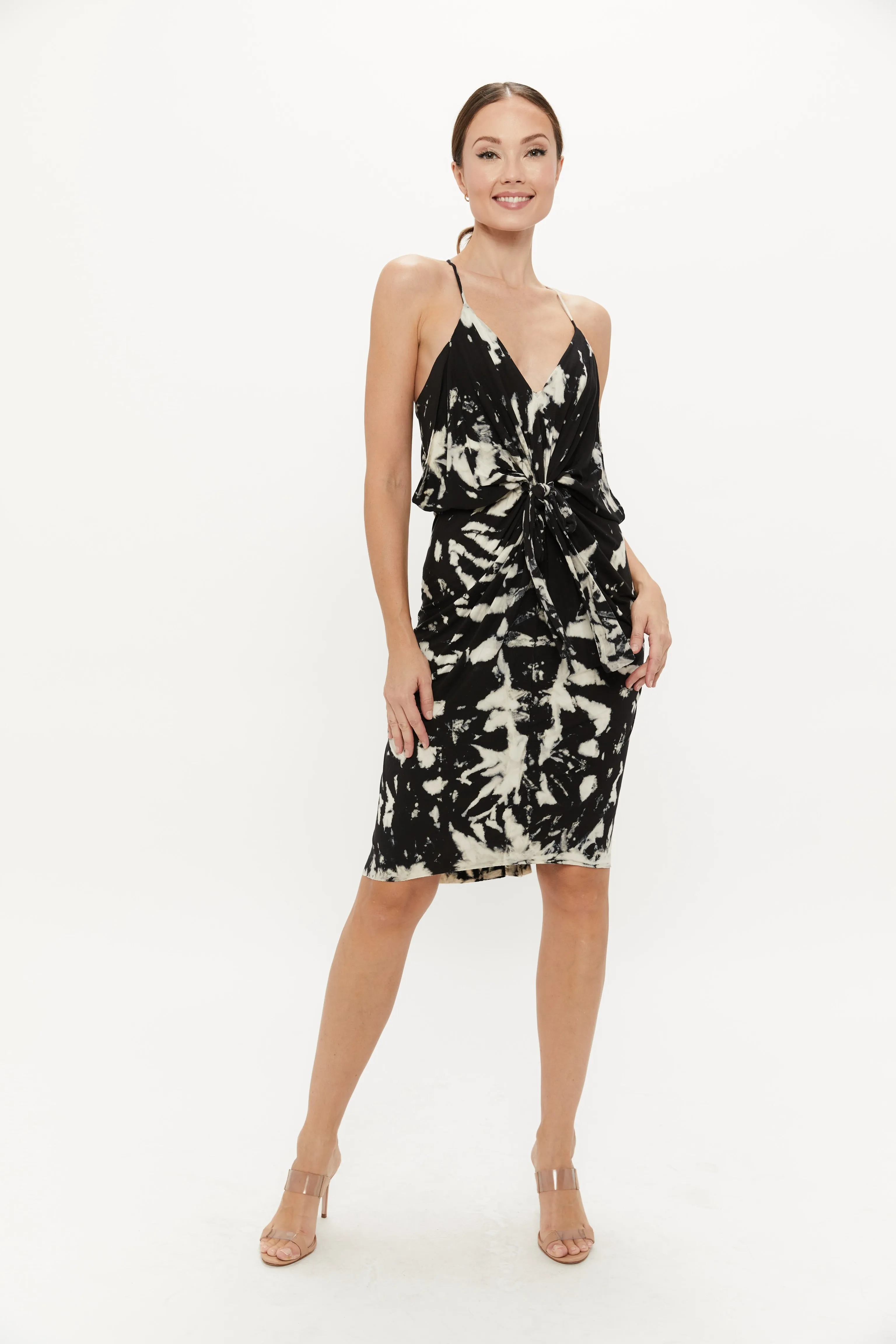 Knot front dress