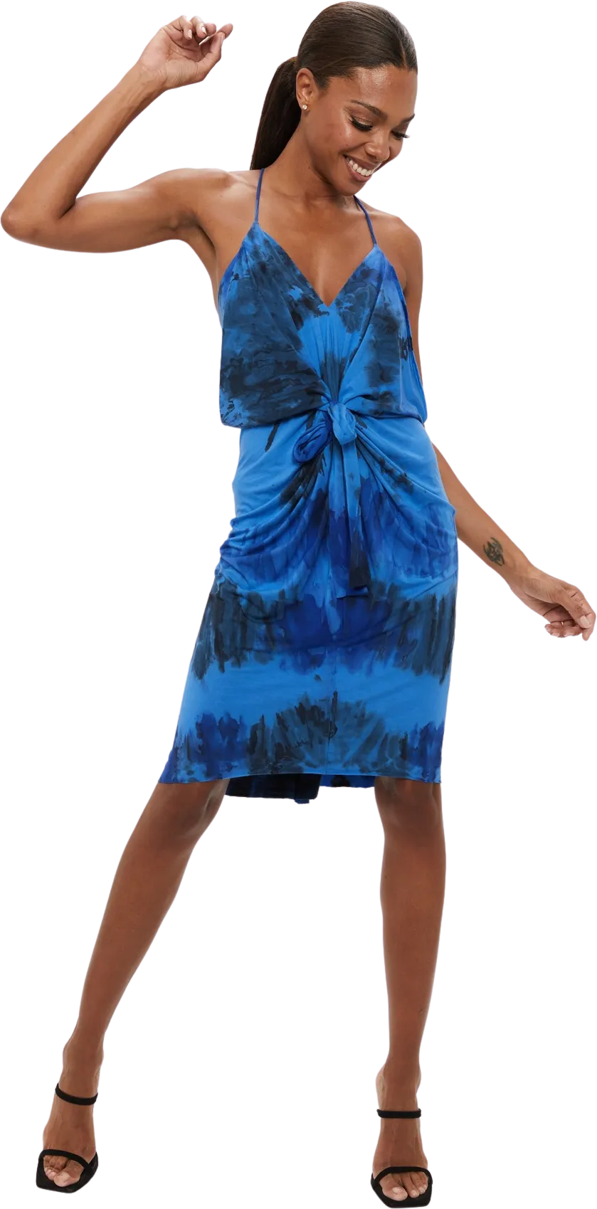 Knot front dress