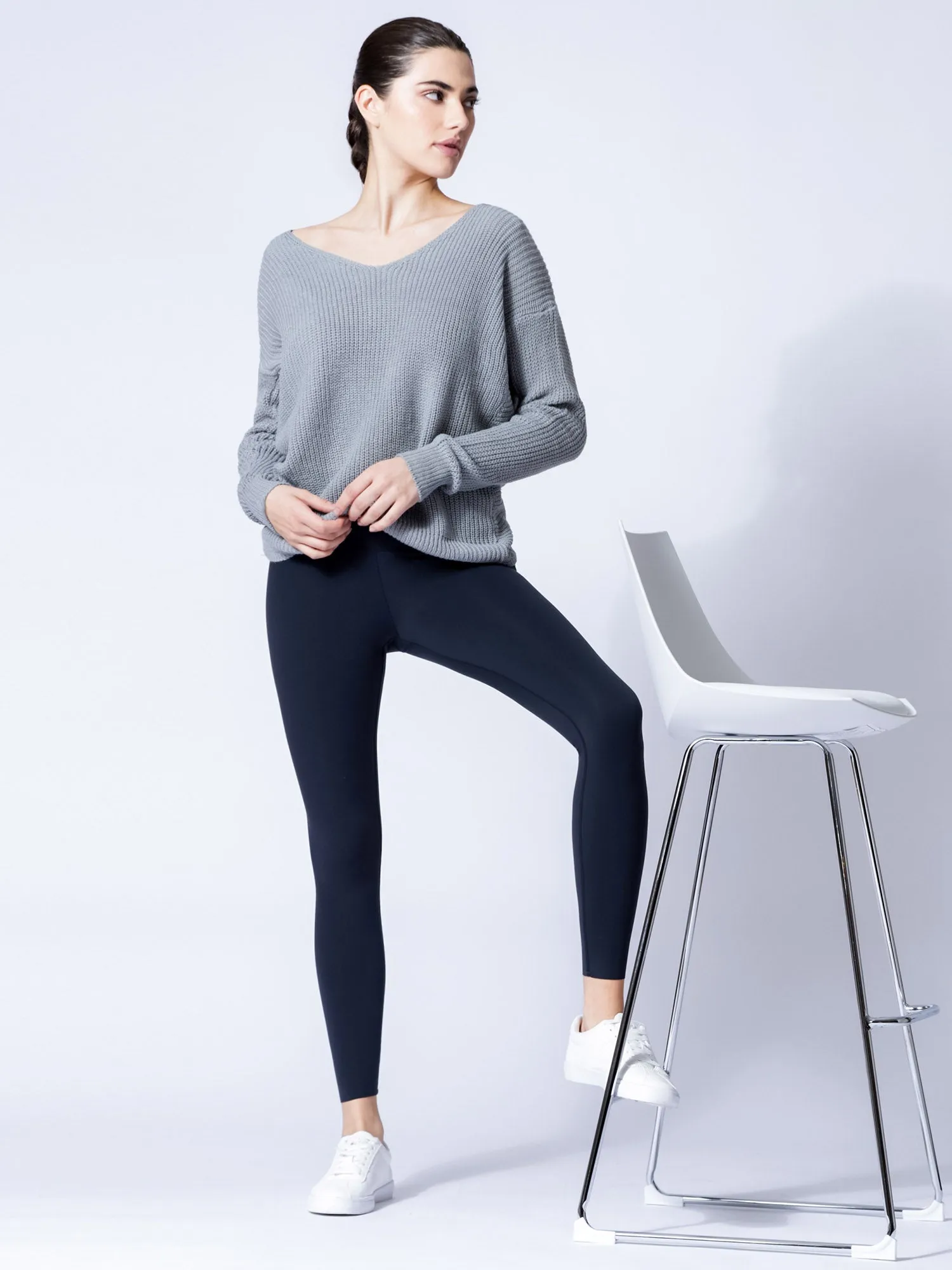 KNOTTED OPEN BACK SWEATER