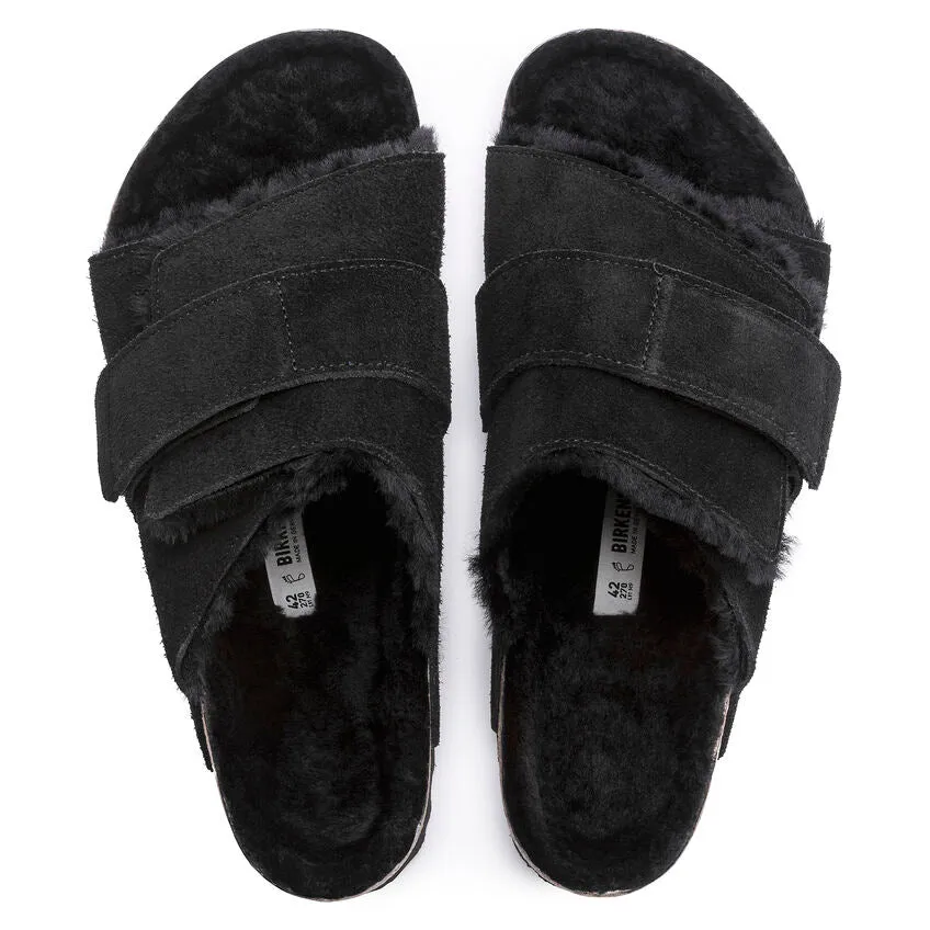 Kyoto Men - Black Shearling Suede||Kyoto pour hommes - Suède fourrure noir