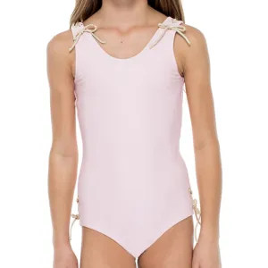 LA CORREDERA - Eyelets Lace Up One Piece