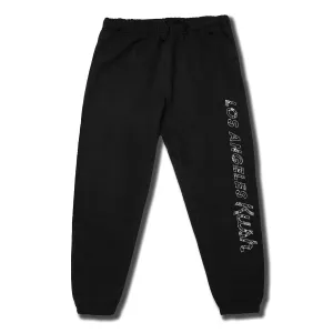 LA Kush Paisley Signature Jogger - Black/White