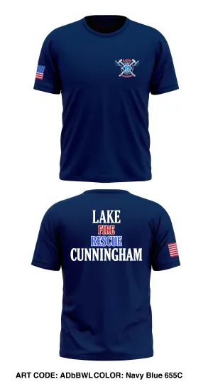 Lake Cunningham Fire Department Store 1 Core Men's SS Performance Tee - ADbBWL