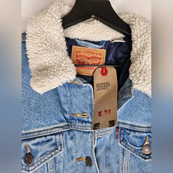 Levis Original Trucker Jacket Light Wash Divided Blue NWT  XL