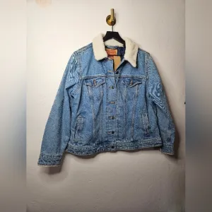 Levis Original Trucker Jacket Light Wash Divided Blue NWT  XL