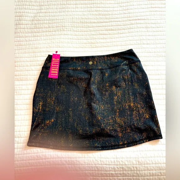 LILLY PULITZER Luxletic Sabbia Foil Print 15&quot; Skort Size L