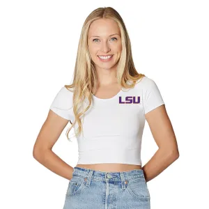 LSU White Babydoll Tee