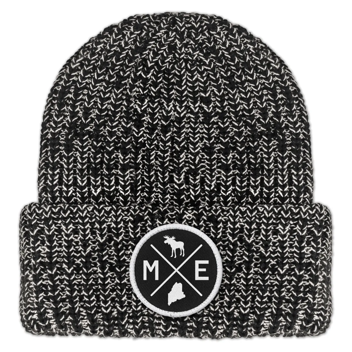 Maine Circle Emblem Chunky Knit