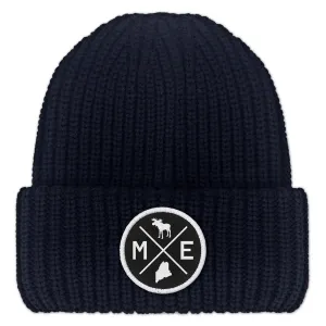 Maine Circle Emblem Chunky Knit
