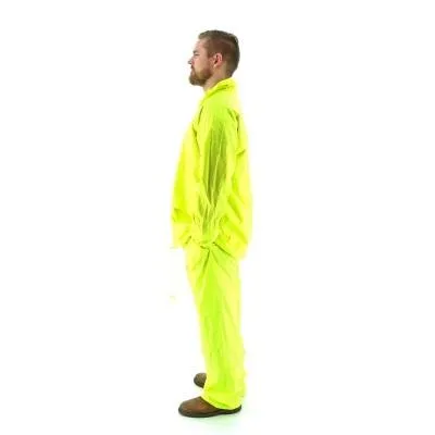 Majestic 2-Piece Hooded Waterproof Rain Suit, Hi-Visibility Yellow, 71-2040