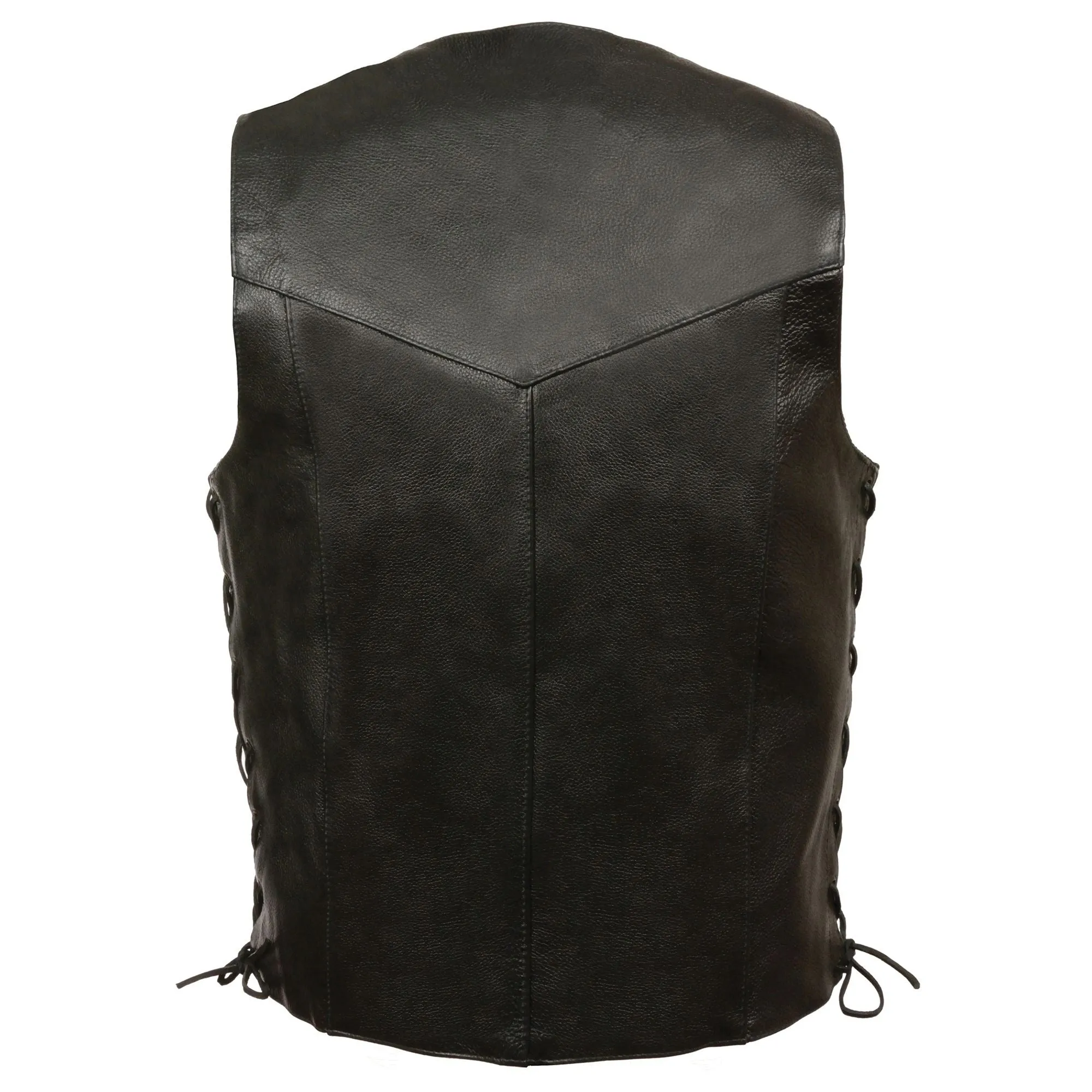Men's Classic Side Lace Biker Vest