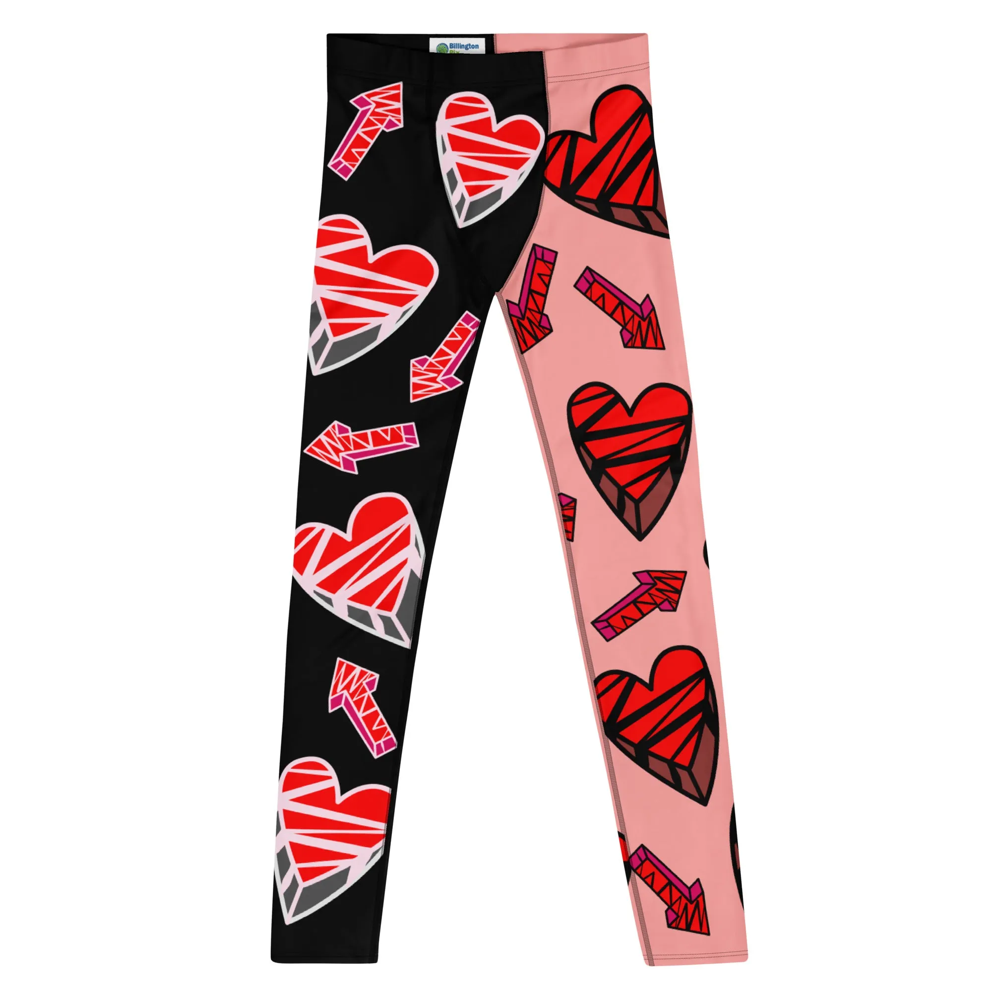 Mens Leggings, Hearts and Arrows
