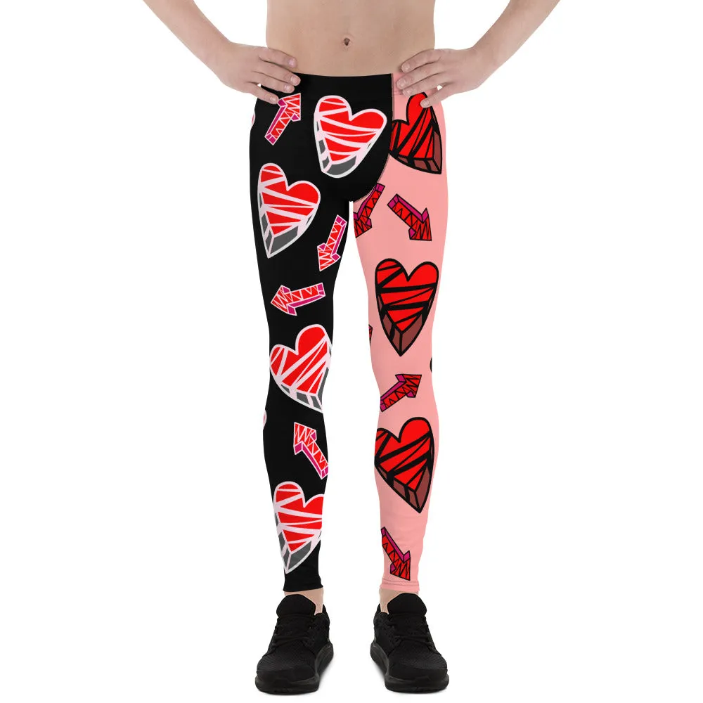 Mens Leggings, Hearts and Arrows
