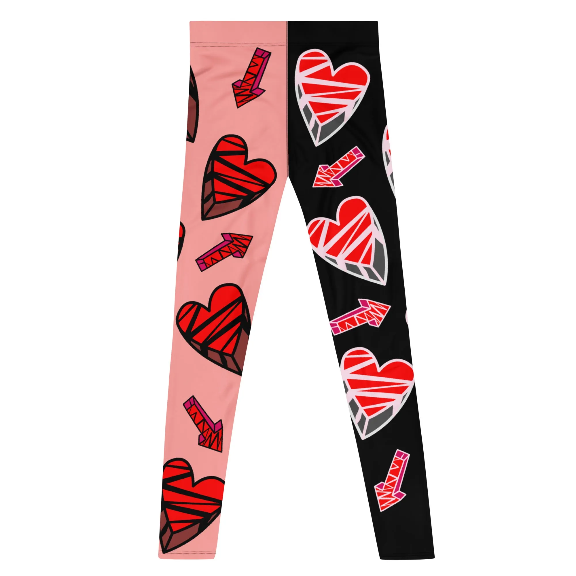 Mens Leggings, Hearts and Arrows