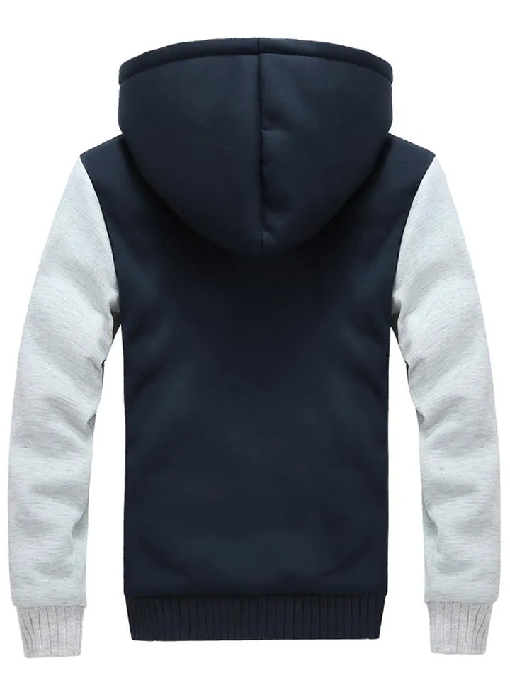 Men's Winter Warm Heavyweight Thick Sherpa Lined Hooded Coats