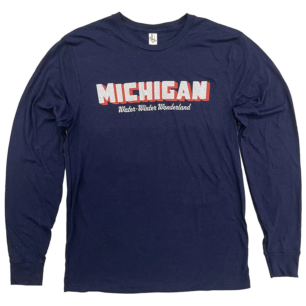 Michigan Water Winter Wonderland Long Sleeve Shirt
