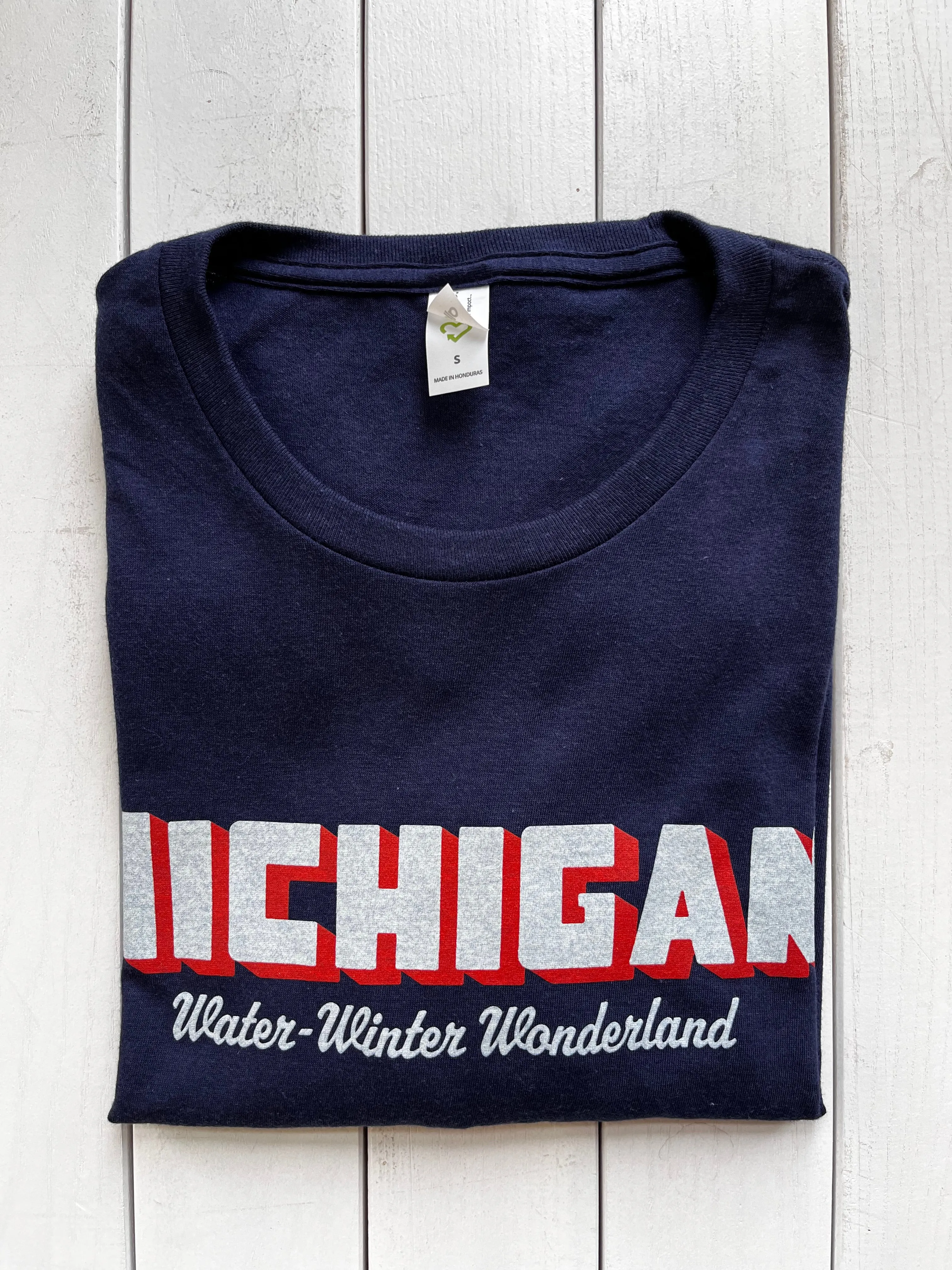 Michigan Water Winter Wonderland Long Sleeve Shirt