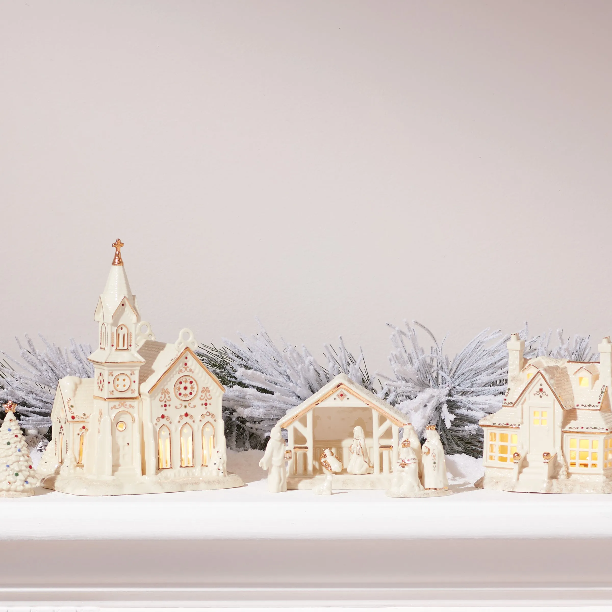 Mistletoe Park Light-Up Village Church Figurine