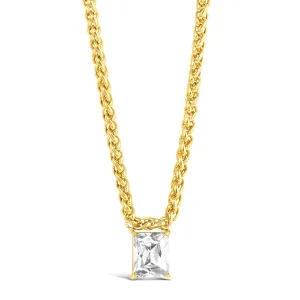 MT - Cut Gemstone Necklace Gold
