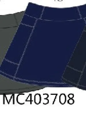 Navy Active Sporty Yoga Girl Skirt (skirt Has Build In Liner)