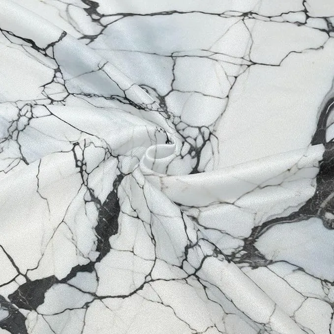 NEW Retails $52, Linnyio Abstract Marble White Hoodies Hooded Sporty Sweatshirts 3D Print Hoodie for Girls Boys Men, Sz S